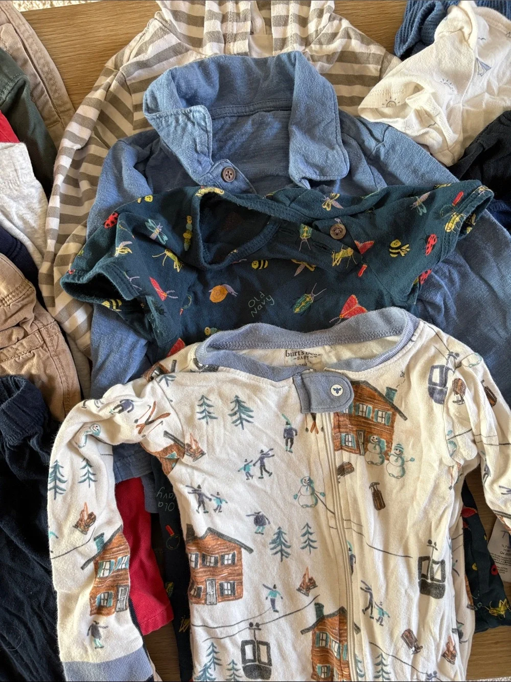18-24 Boys lot of Pants and Shorts Bundle in Navy, Khaki, Red, Green, Gray